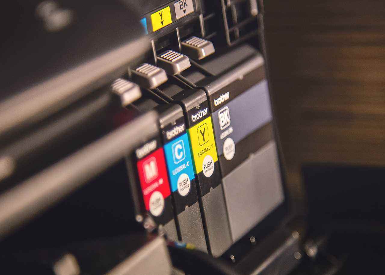 Printer with ink cartridges